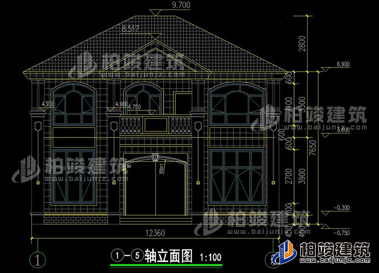 正立面图